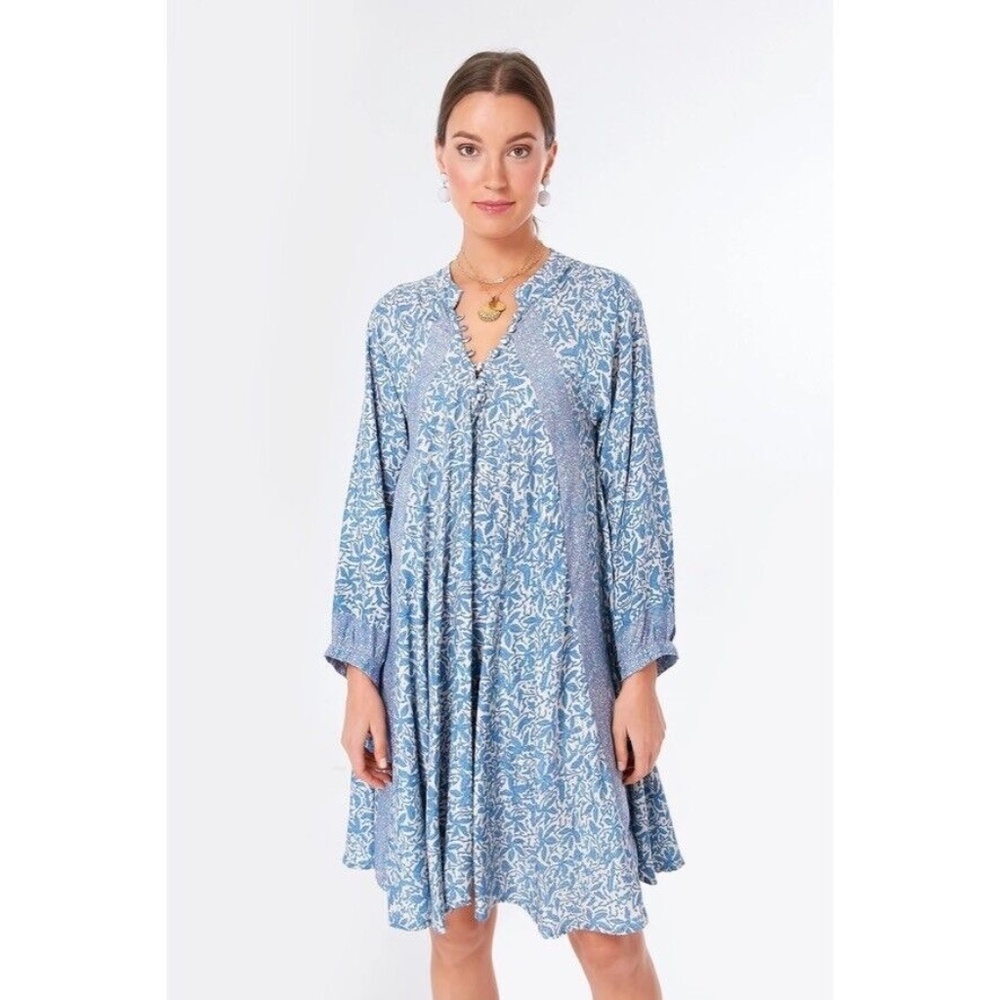 Natalie Martin Blue Floral Dress